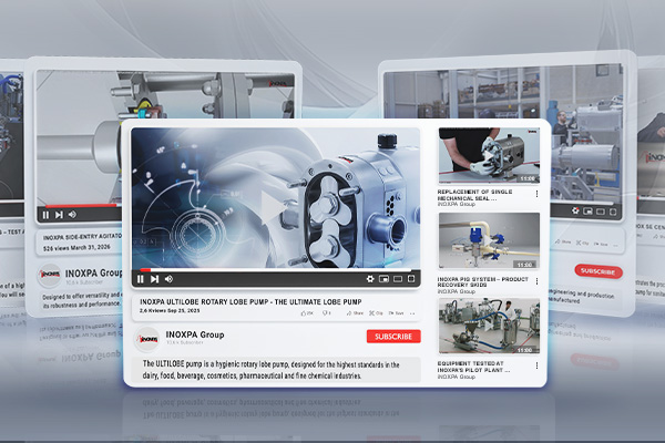 YouTube-kanal for INOXPA: teknisk viden og industrielle løsninger 